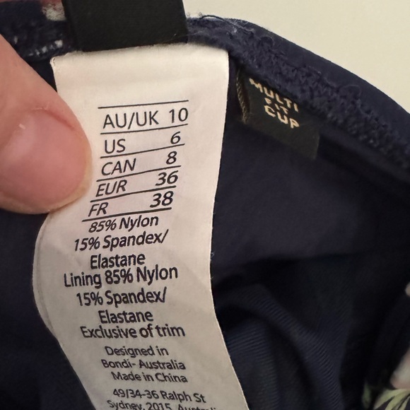 Niptuck Floral Ruched Criscross One piece Women’s size 6 - Picture 6 of 10